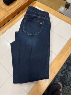 Democracy Straight Leg Jeans in Dark Blue Denim
